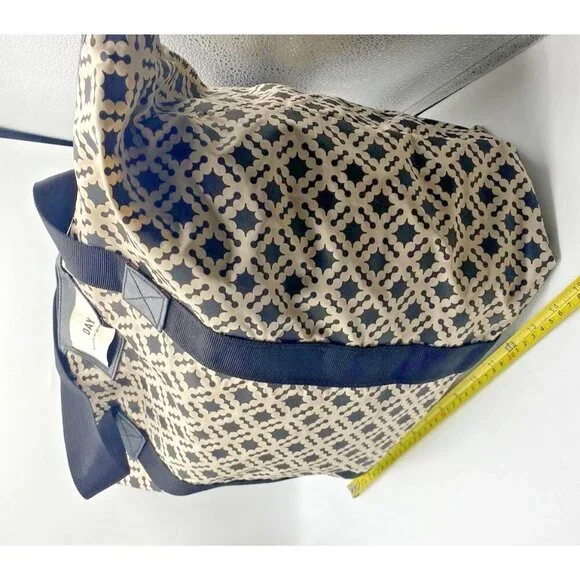 Day Birger et Mikkelson Gweneth Bag Tote Black Beige Travel Weekend Zipper - Picture 6 of 16